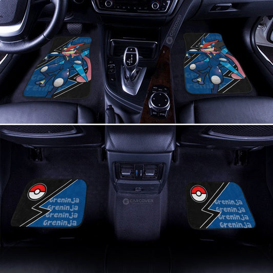 Greninja Car Floor Mats Custom Anime Car Interior Accessories