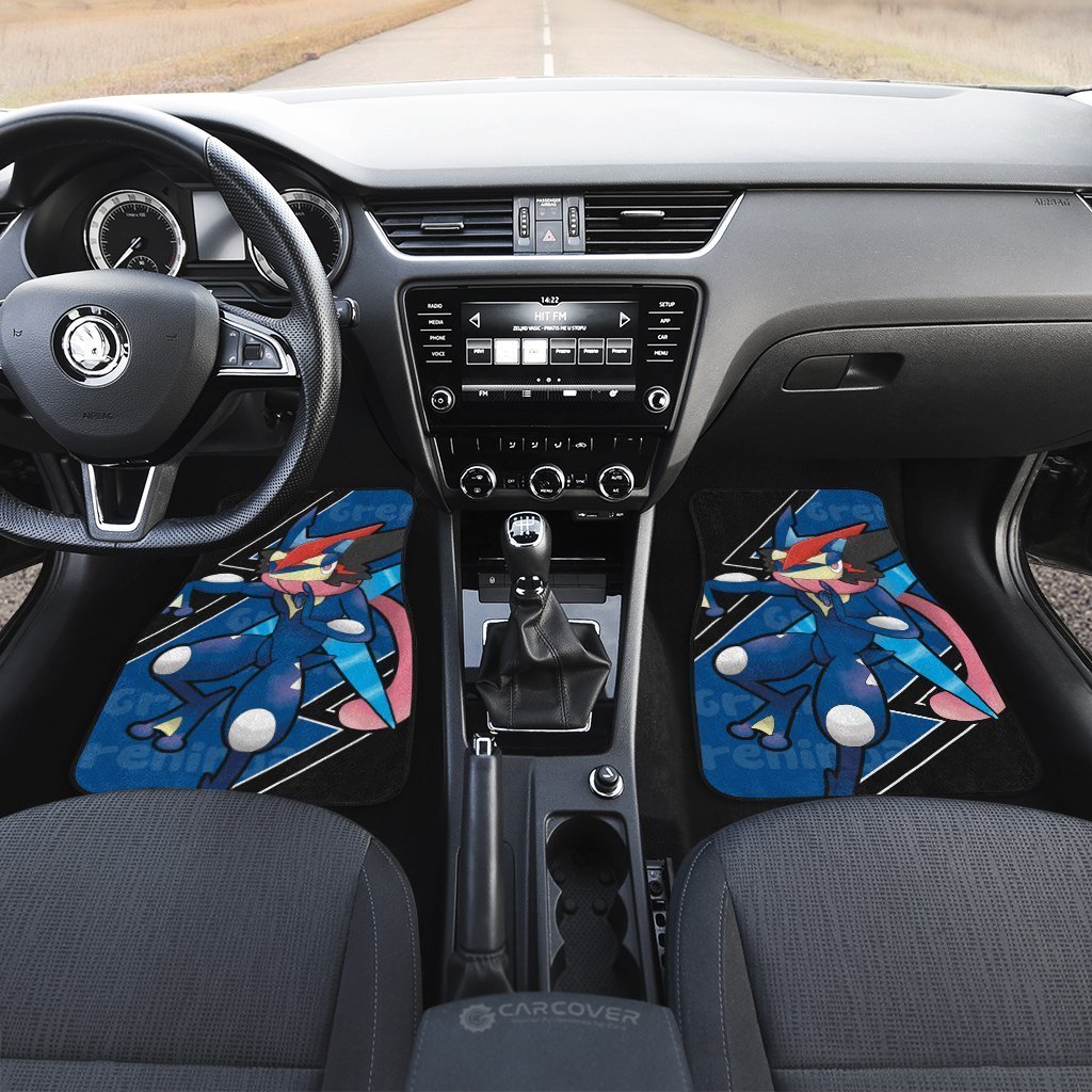 Greninja Car Floor Mats Custom Anime Car Interior Accessories