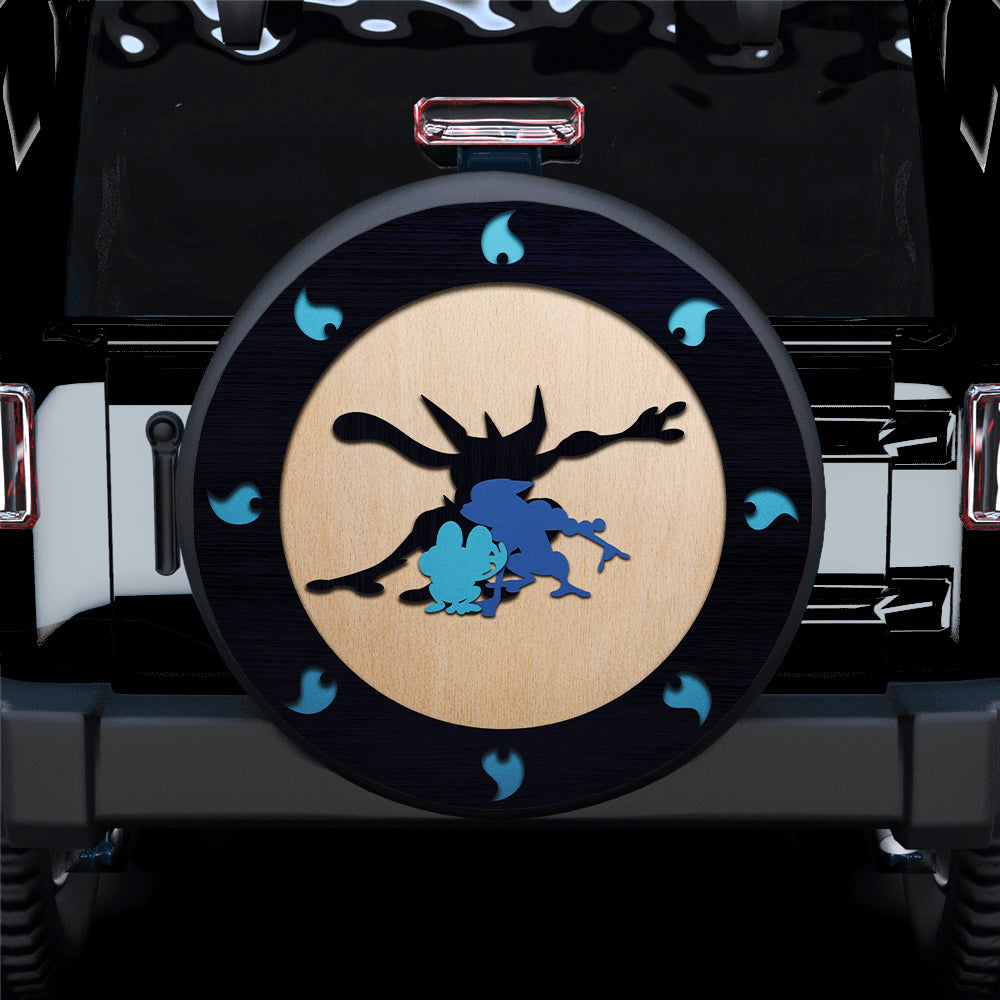 Greninja Evolution Water Jeep Car Spare Tire Cover