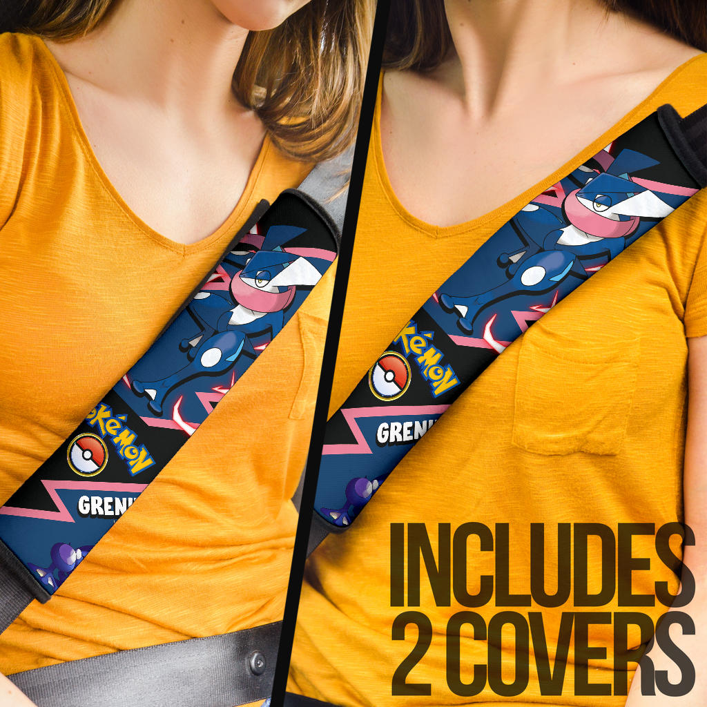 Greninja car seat belt covers Anime Custom Car Accessories