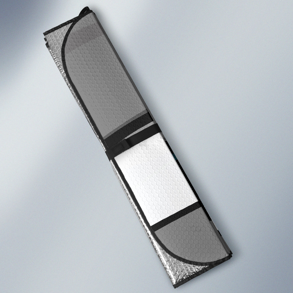 Grey Angry Eyes Car Auto Sun Shades