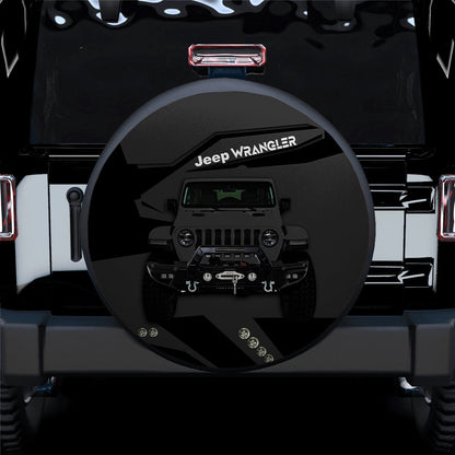 Grey Jeep Car Spare Tire Cover