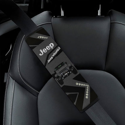 Grey Jeep Car Seat Belt Cover Custom Car Accessories