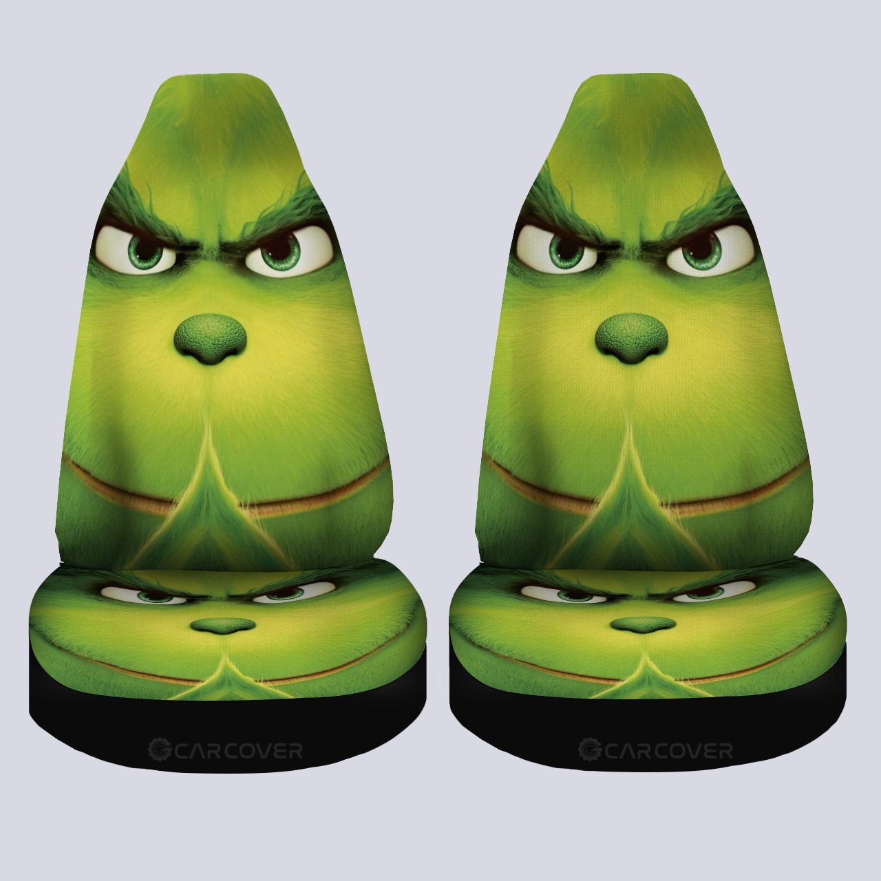 Grinch Car Seat Covers Custom Car Interior Accessories Christmas Decorations