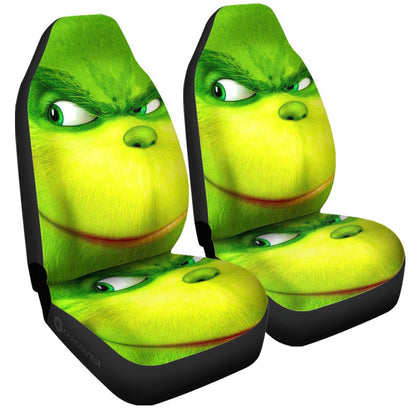 Grinch Car Seat Covers Custom Christmas Car Interior Accessories