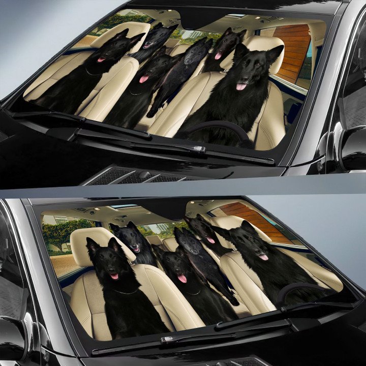 Groenendael Car All Over Printed 3D Sun Shade