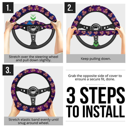 Groudon Anime Custom Car Steering Wheel Cover