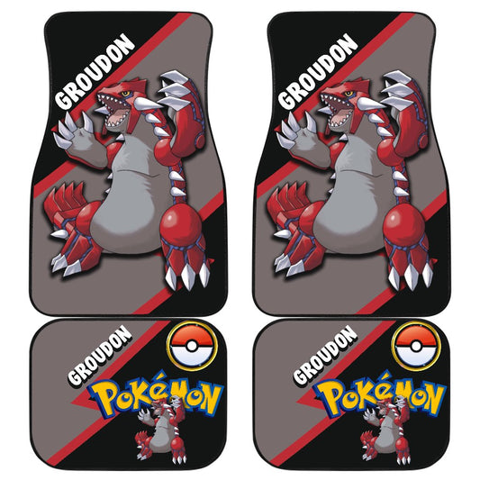 Groudon Car Floor Mats Custom Anime Car Interior Accessories