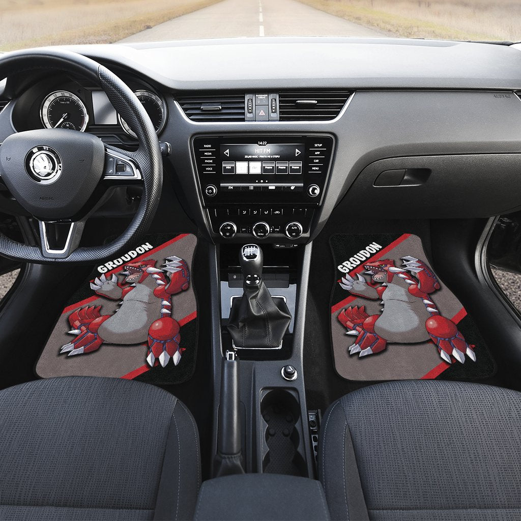 Groudon Car Floor Mats Custom Anime Car Interior Accessories