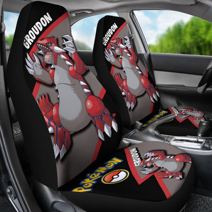 Groudon Car Seat Covers Custom Anime Pokemon Car Accessories