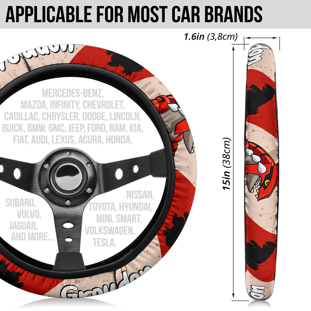 Groudon Steering Wheel Cover