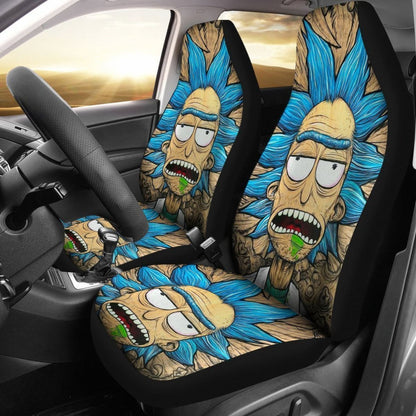 Grumpy Rick Oil Paint Car Seat Covers Universal Fit 225721