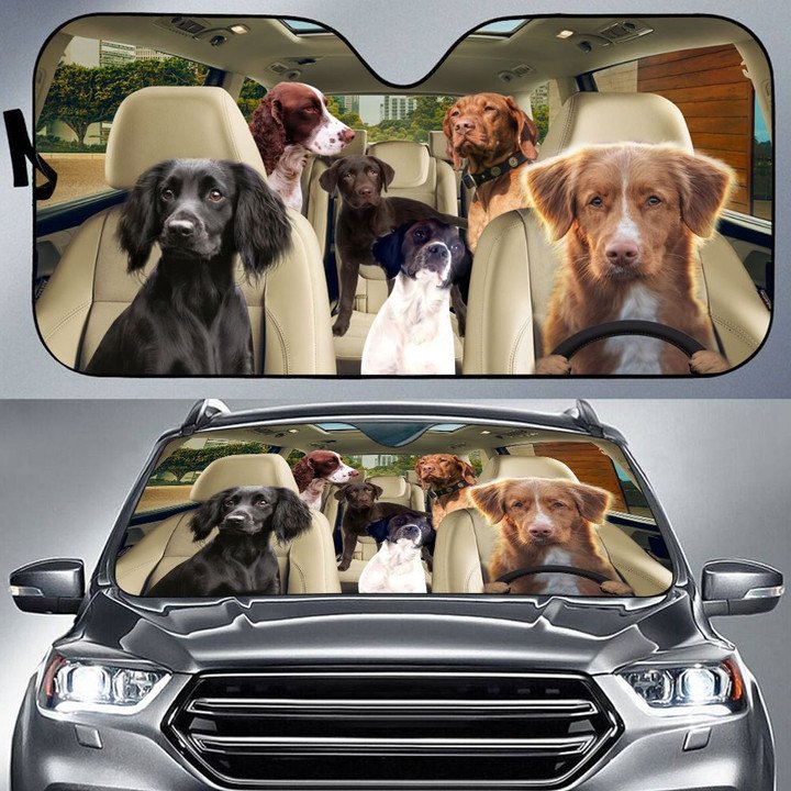 Gundog Car All Over Printed 3D Sun Shade
