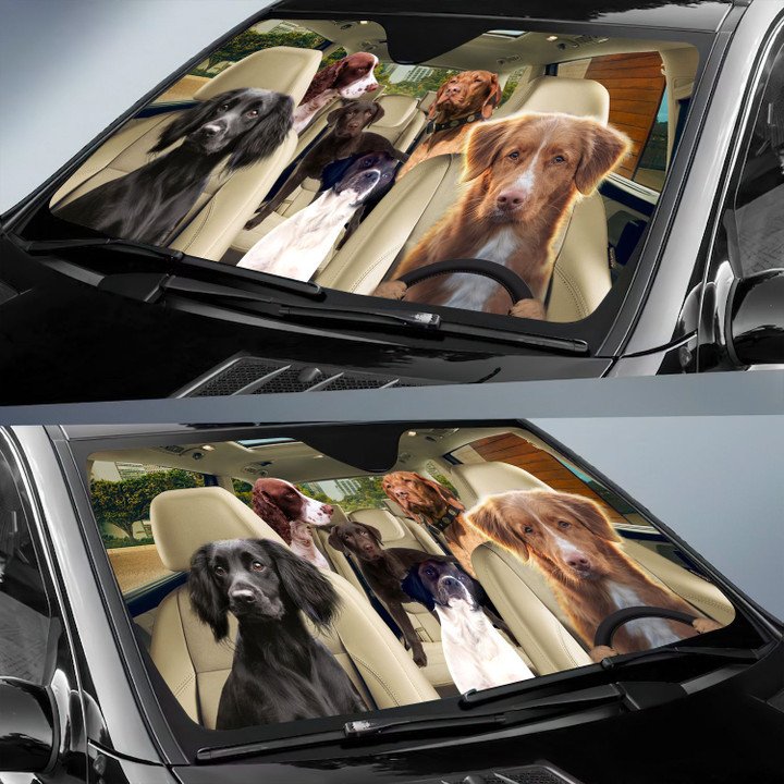 Gundog Car All Over Printed 3D Sun Shade