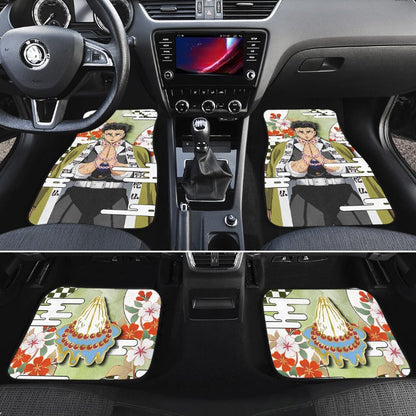 Gyomei Himejima Car Floor Mats Custom Demon Slayer Anime Car Accessories