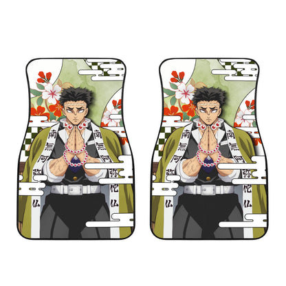 Gyomei Himejima Car Floor Mats Custom Demon Slayer Anime Car Accessories