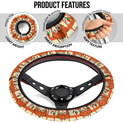 Haikyu Shoyo Hinata Volleyball Anime Premium Custom Car Steering Wheel Cover