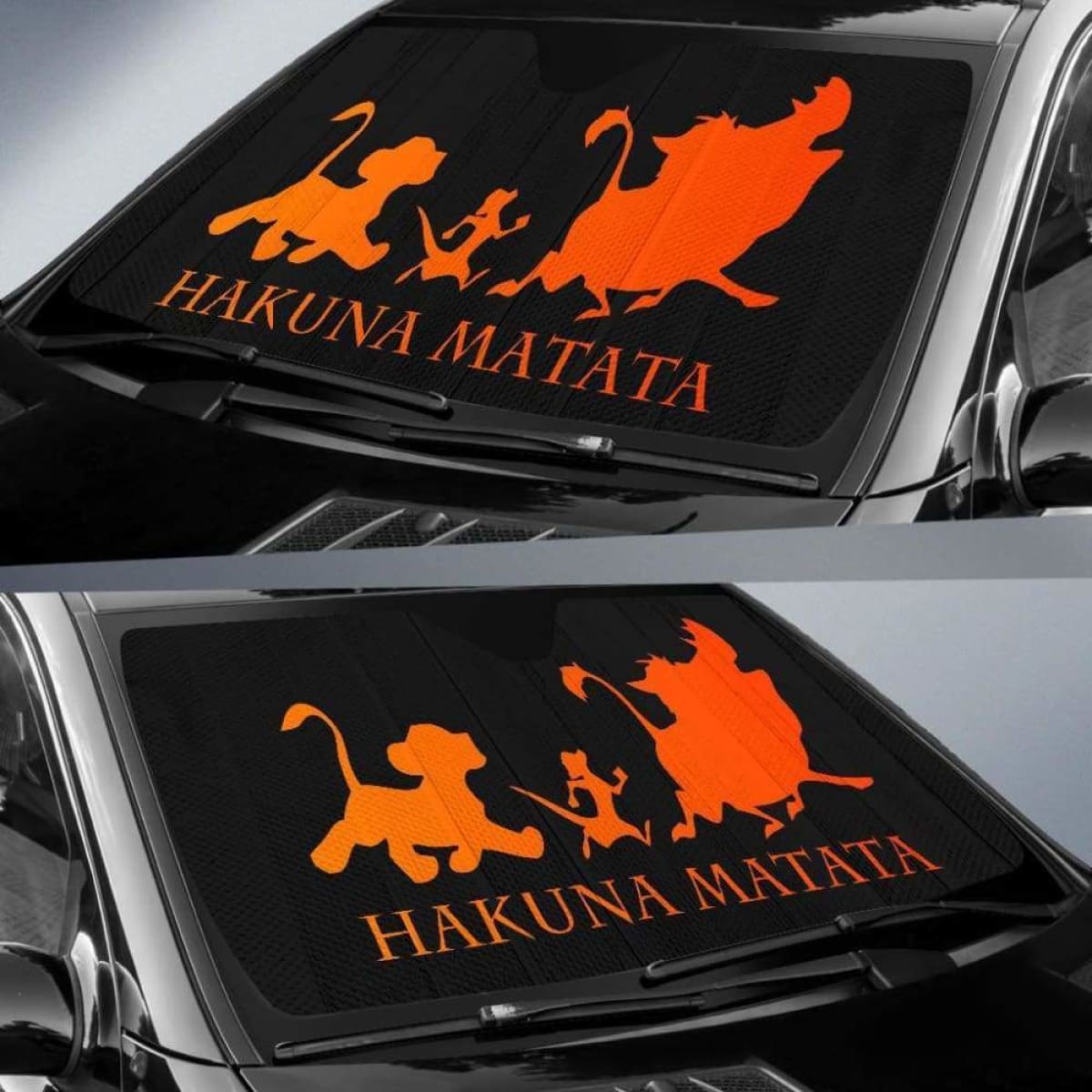 Hakuna Matata Car Sun Shades 918b Universal Fit