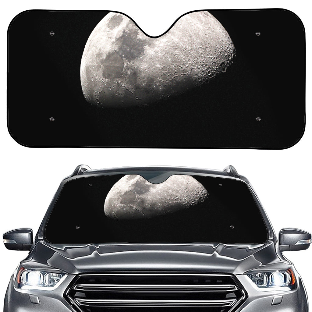 Half Moon Print Car Windshield Sun Shade