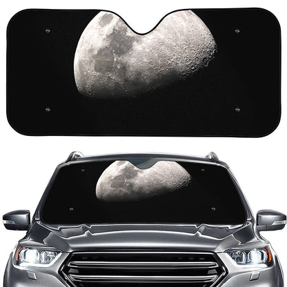 Half Moon Print Car Windshield Sun Shade