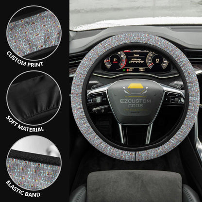 Halloween Car Accessories Steering Wheel Cover Halloween Jack Sally Pattern