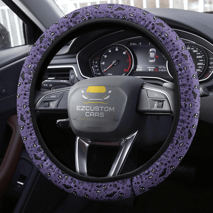 Halloween Car Accessories Steering Wheel Cover Halloween Purple