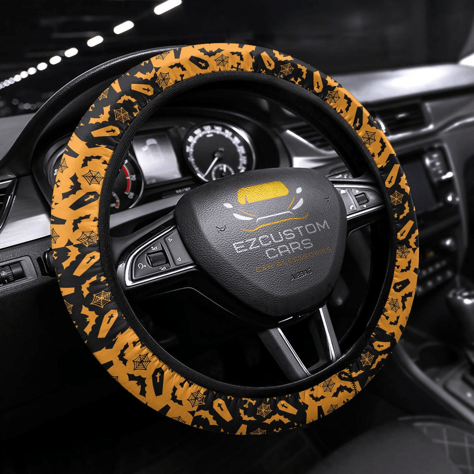 Halloween Car Accessories Steering Wheel Cover Halloween Symbols