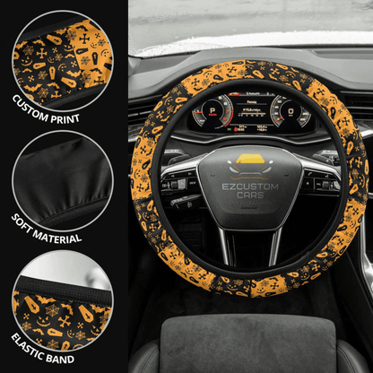 Halloween Car Accessories Steering Wheel Cover Halloween Symbols