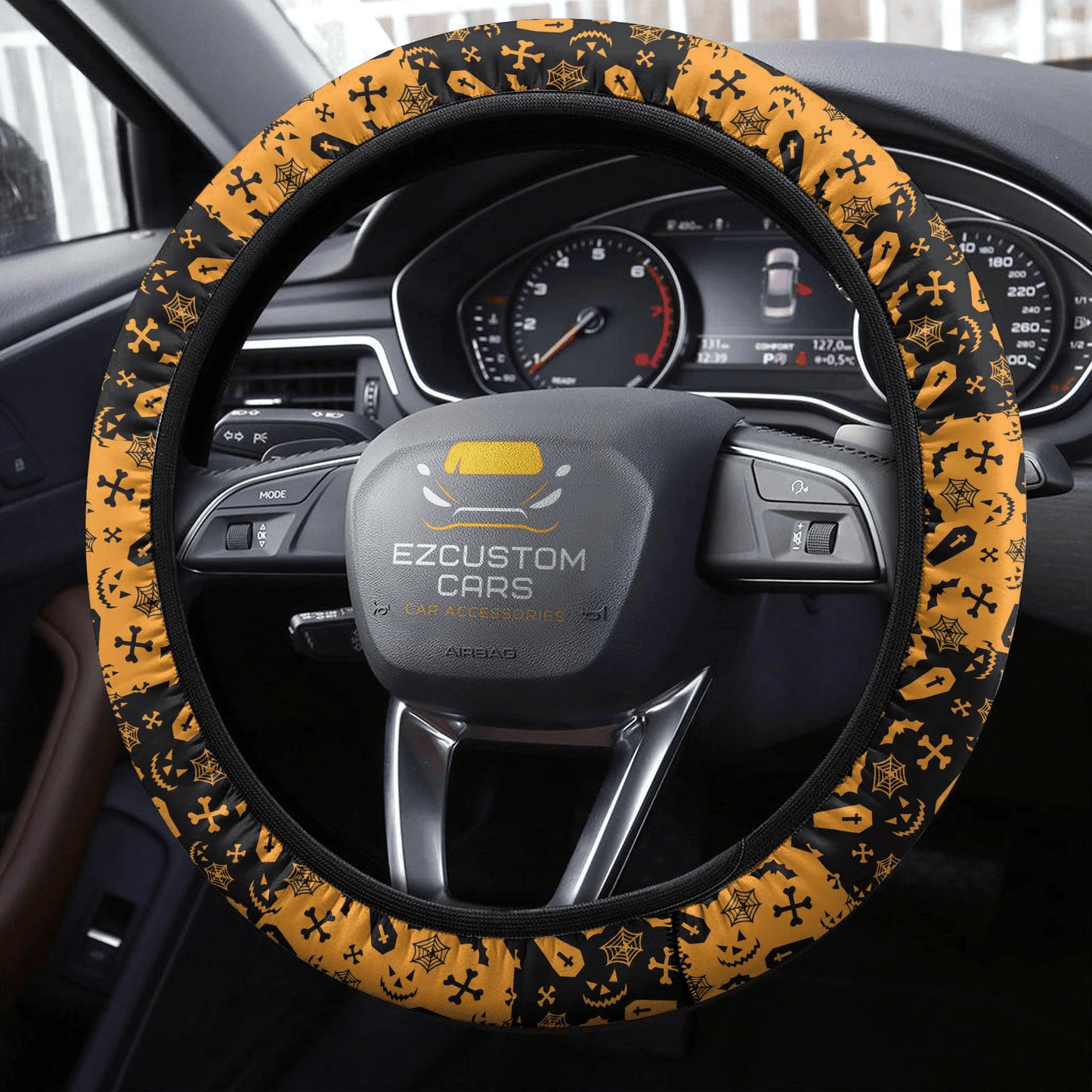 Halloween Car Accessories Steering Wheel Cover Halloween Symbols