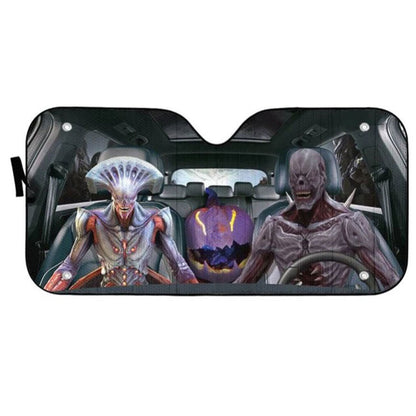 Halloween Demon Custom Car Auto Sun Shades Windshield Accessories Decor Gift