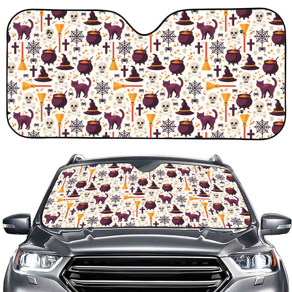 Halloween Festival Pattern Print Car Windshield Sun Shade