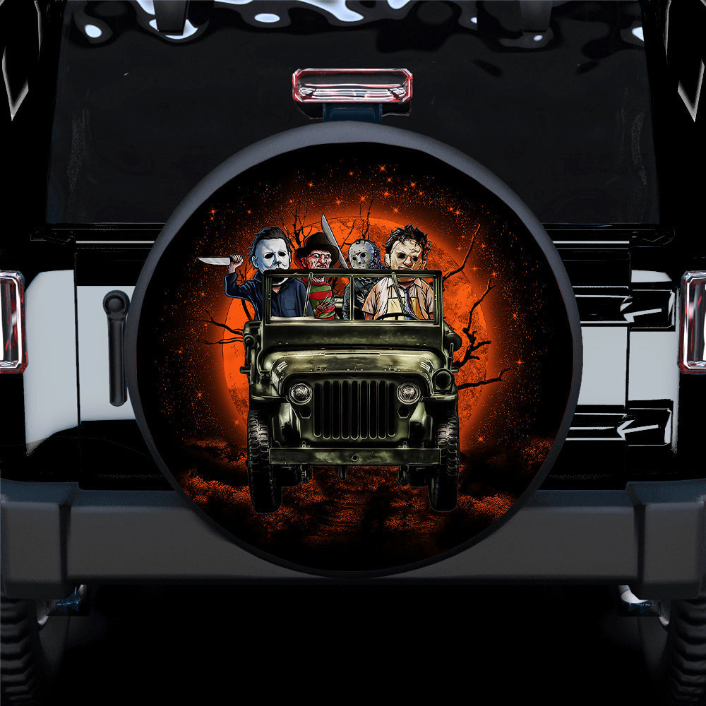 Halloween Horror Movie Ride Jeep Funny Car Spare Tire Cover