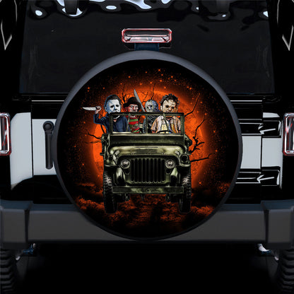 Halloween Horror Movie Ride Jeep Funny Car Spare Tire Cover