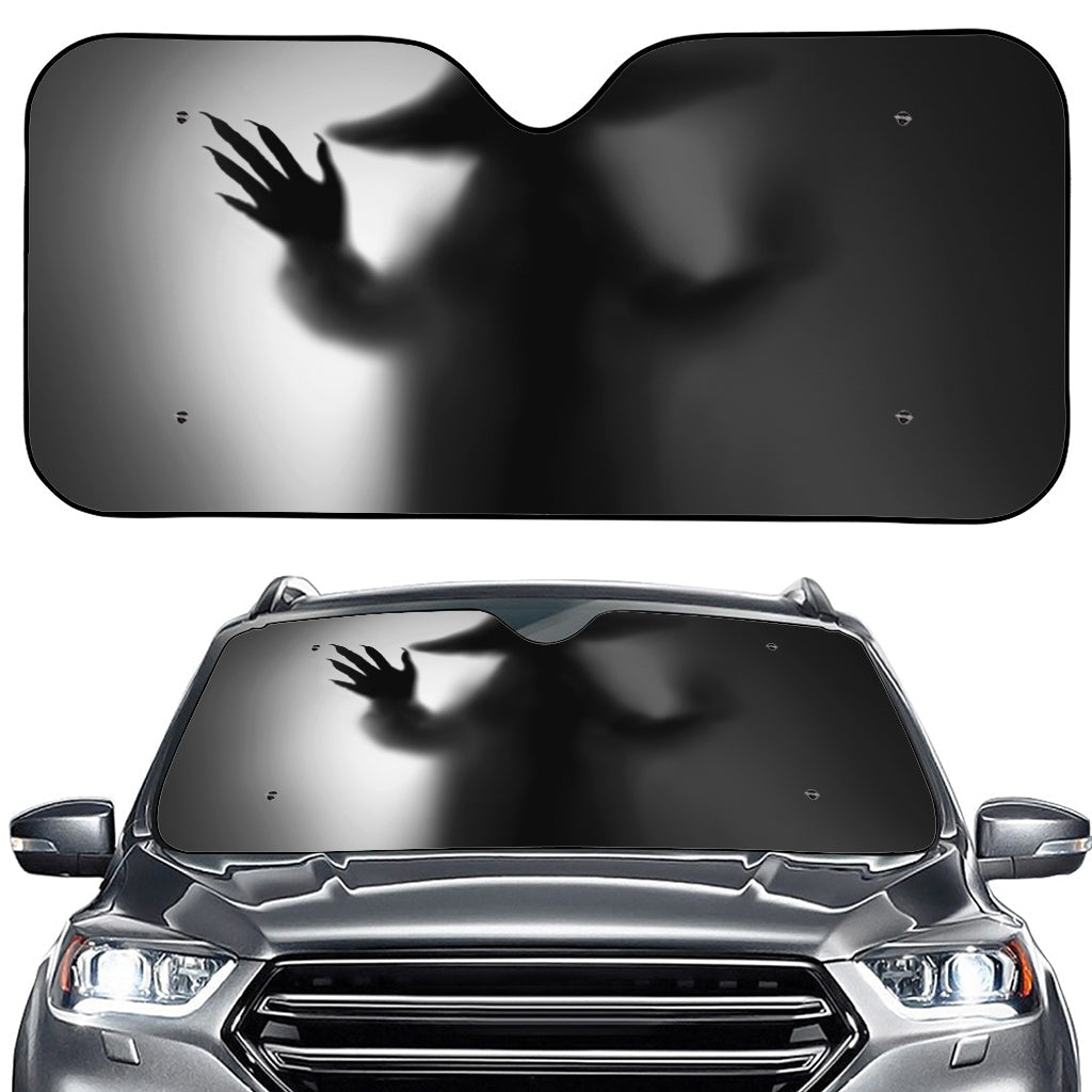 Halloween Horror Witch Print Car Windshield Sun Shade