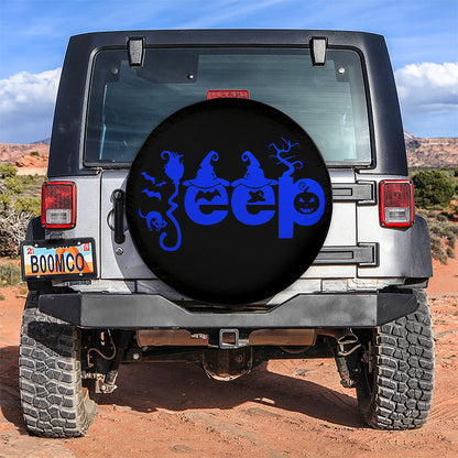 Halloween Jeep Blue Car Spare Tire Cover