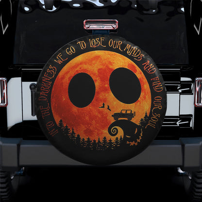 Halloween Jeep Into The Darkness We Go Christmas Gift Spare Tire Cover