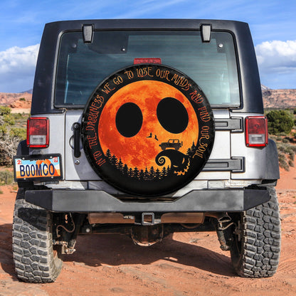 Halloween Jeep Into The Darkness We Go Christmas Gift Spare Tire Cover