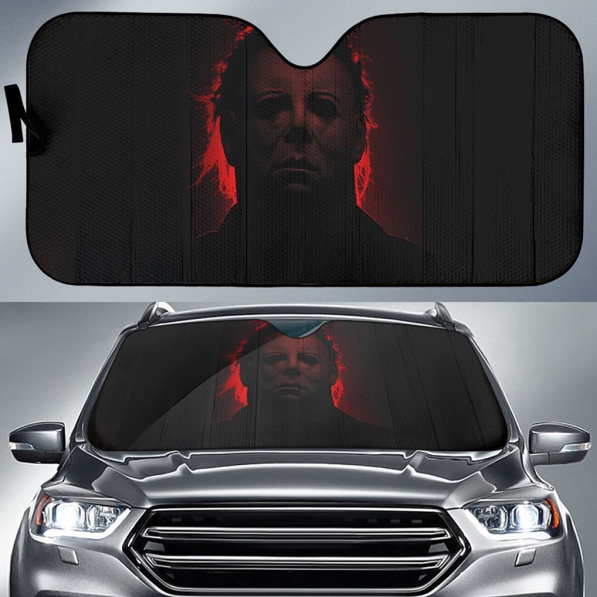 Halloween Michael Myers Sunshade amazing best gift ideas 2020 Universal Fit 174503