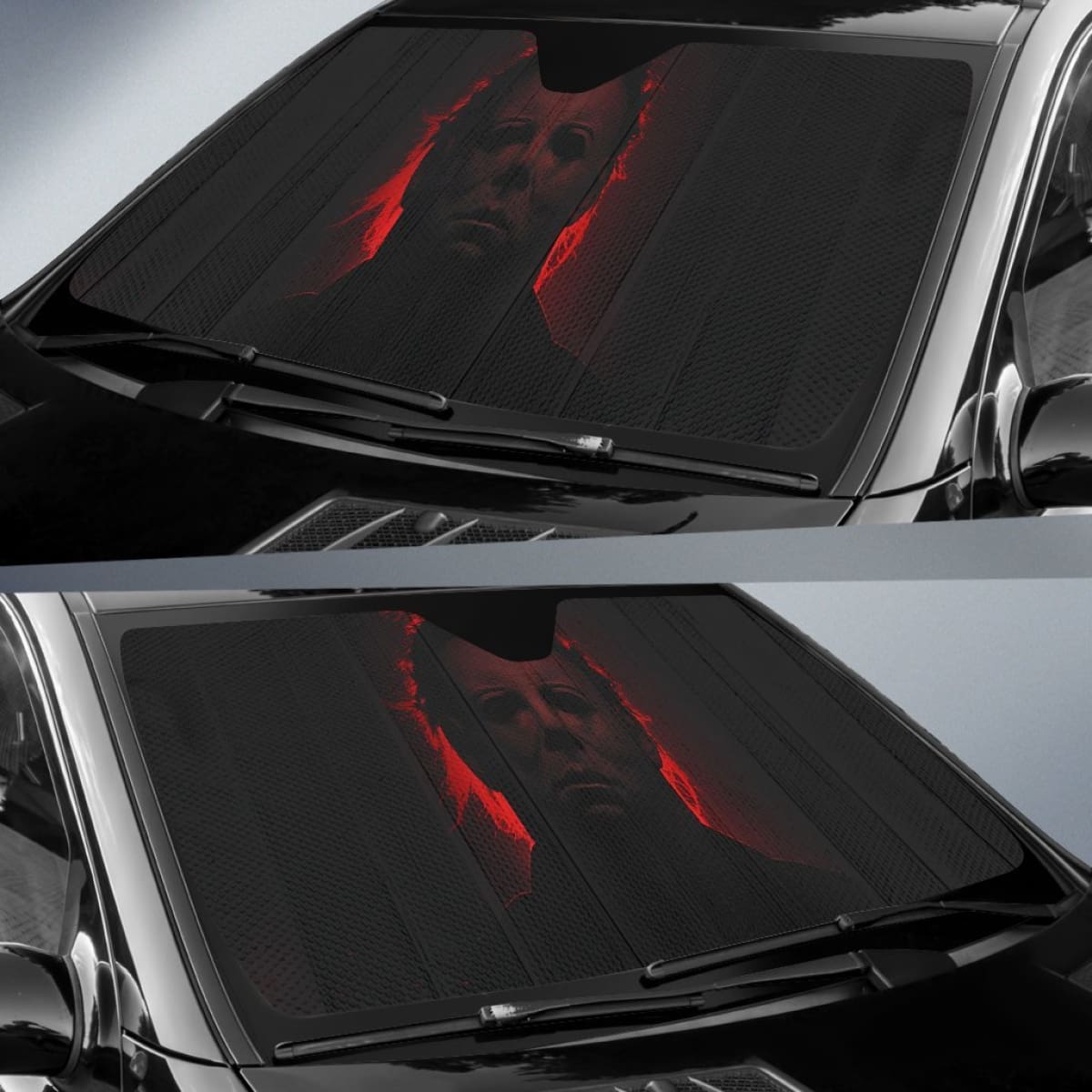 Halloween Michael Myers Sunshade amazing best gift ideas 2020 Universal Fit 174503