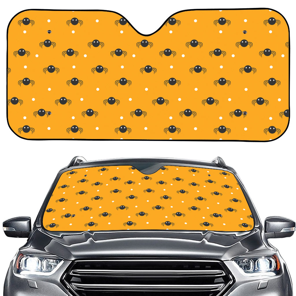 Halloween Spider Pattern Print Car Windshield Sun Shade