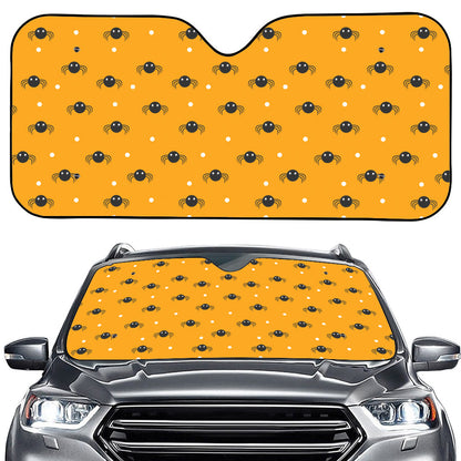 Halloween Spider Pattern Print Car Windshield Sun Shade
