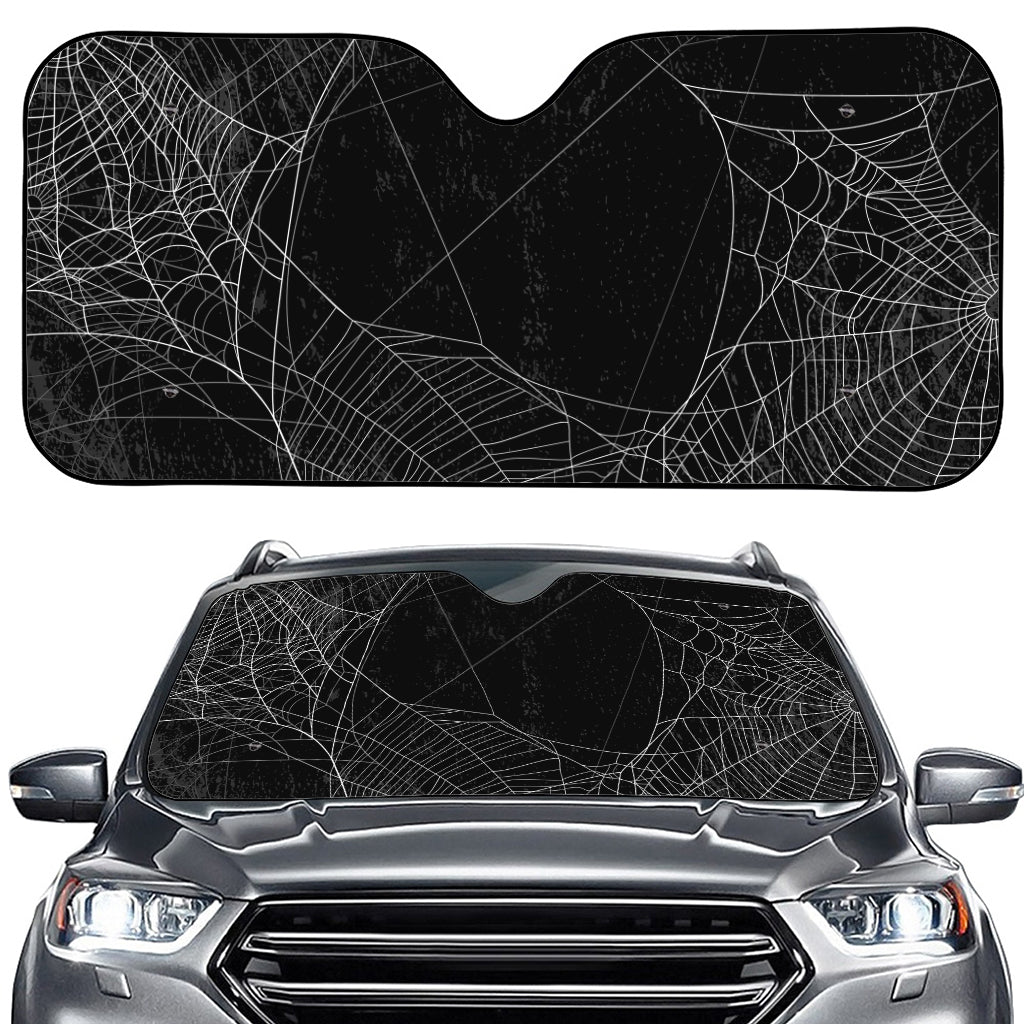 Halloween Spider Web Print Car Windshield Sun Shade
