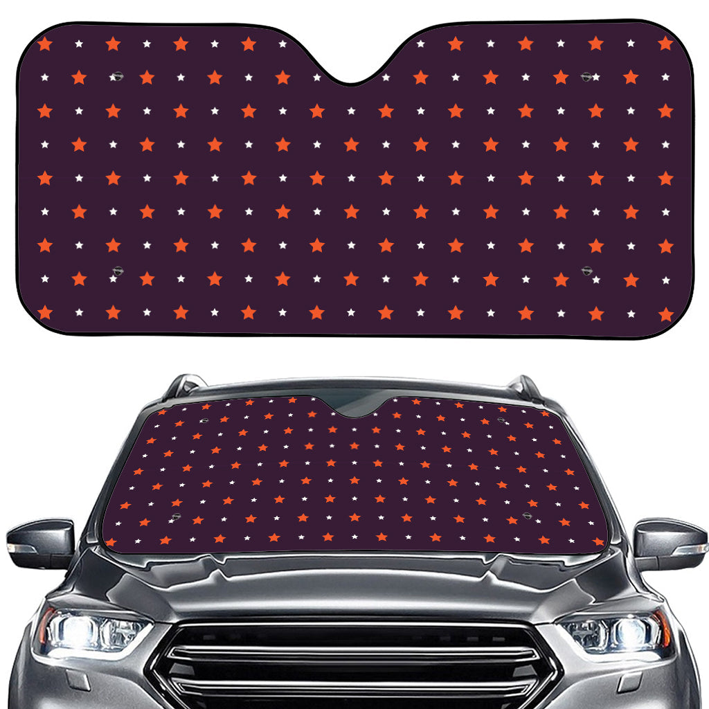 Halloween Stars Pattern Print Car Windshield Sun Shade