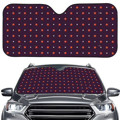Halloween Stars Pattern Print Car Windshield Sun Shade