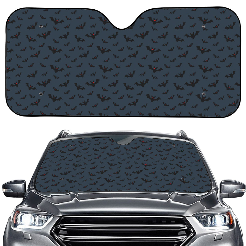 Halloween Vampire Bat Pattern Print Car Windshield Sun Shade