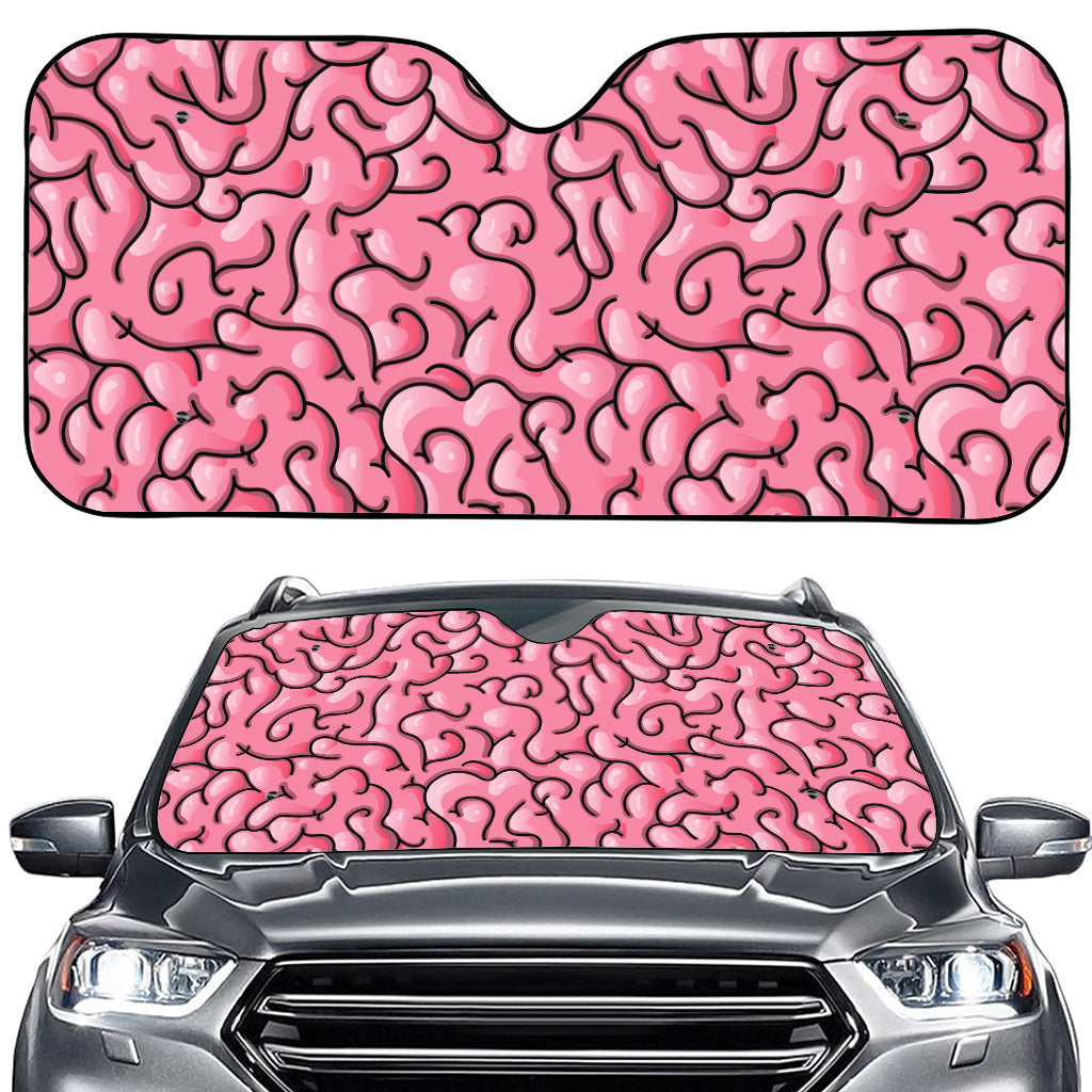 Halloween Zombie Brain Print Car Windshield Sun Shade