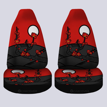 Hanafuda Day Red Car Seat Covers Custom Car Interior Accessories