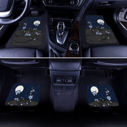 Hanafuda Night Blue Car Floor Mats Custom Car Interior Accessories