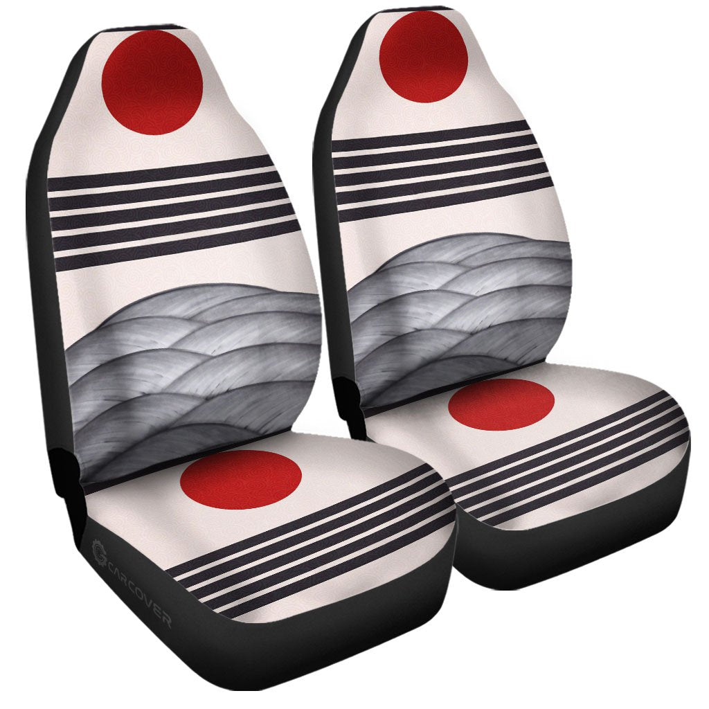 Hanafuda Rising Sun Car Seat Covers Custom Car Interior Accessories