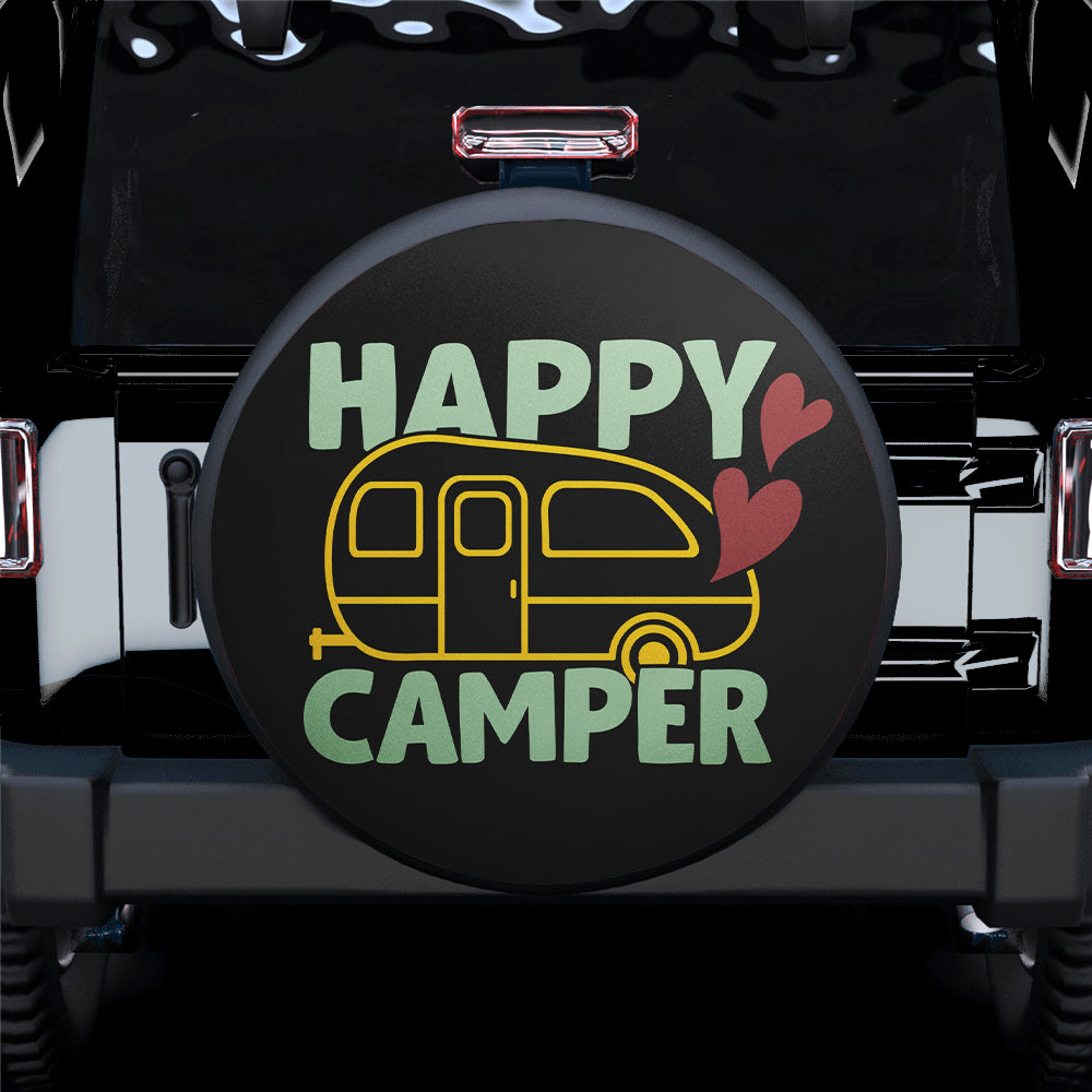 Happy Camper Car Spare Tire Cover